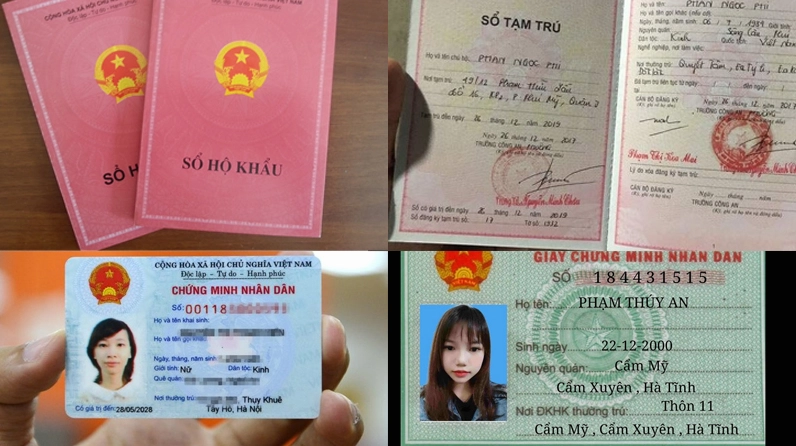 Chứng minh nhân dân Hộ khẩu Căn cước công dân