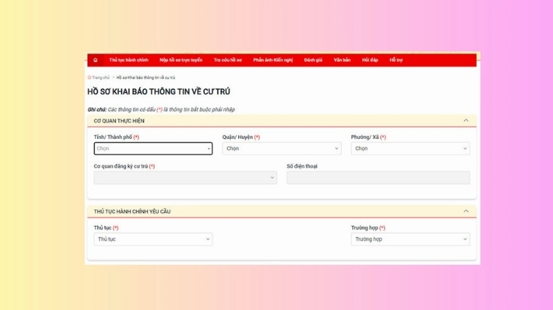 Đính kèm giấy tờ