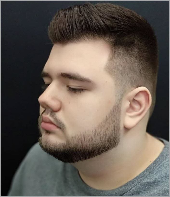 tóc nam hợp mặt tròn béo