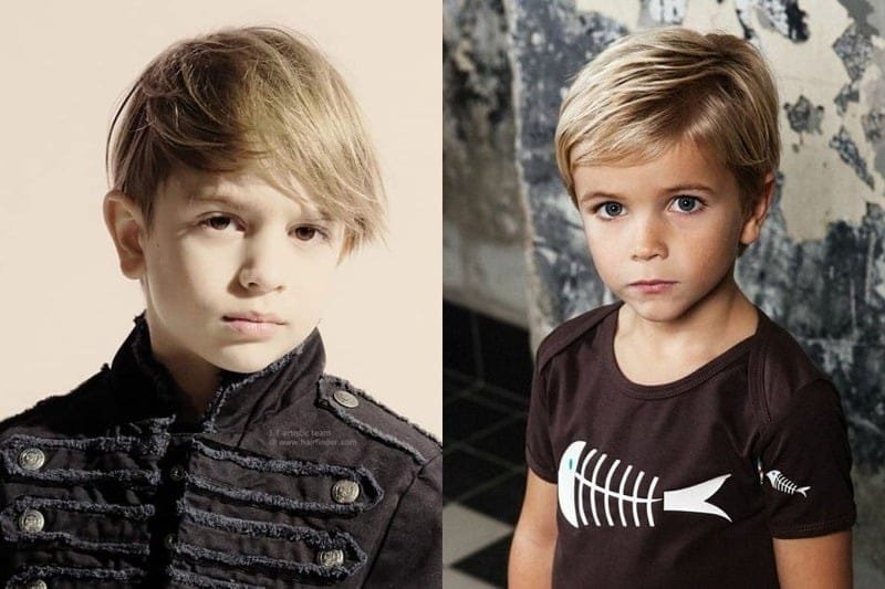 kiểu tóc ngắn cho bé trai ít tóc