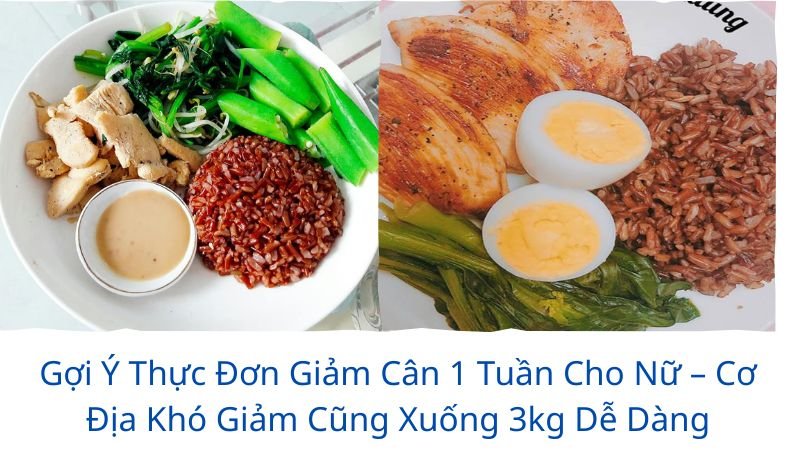 thực đơn giảm cân trong 1 tuần