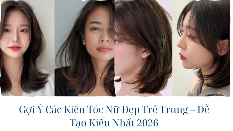 các kiểu tóc nữ đẹp trẻ trung hiện nay