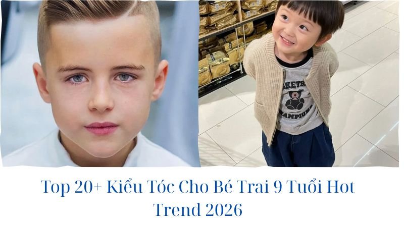 kiểu tóc gọn gàng cho bé trai đi học