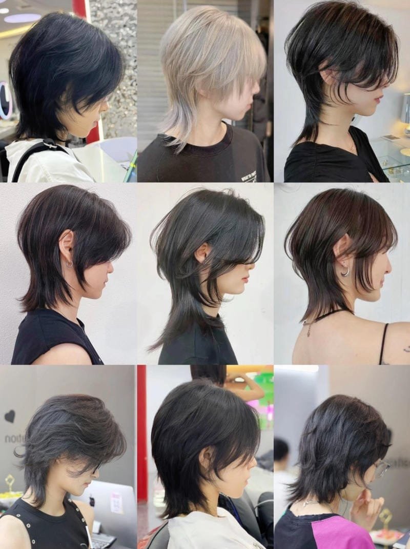 tóc ngắn hợp mặt dài và gầy