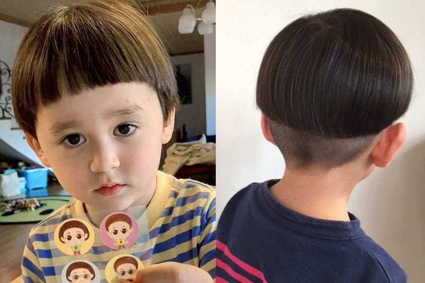 ảnh tóc bé trai 2 tuổi đẹp