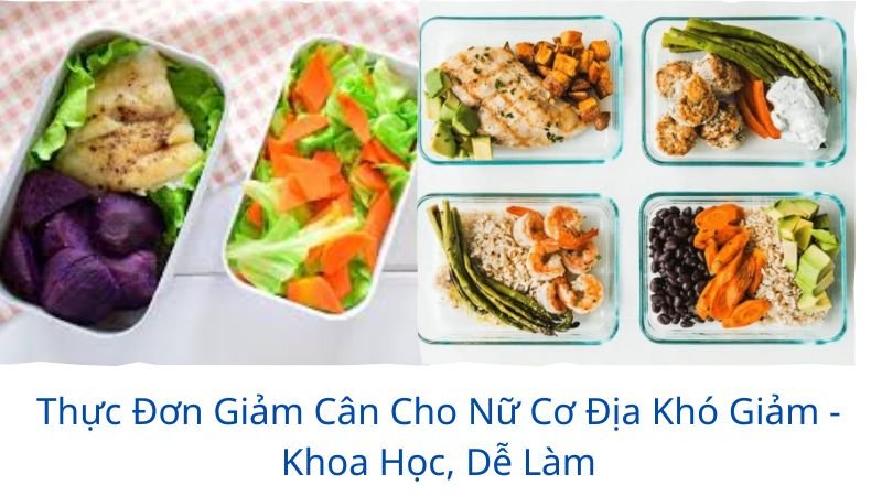 thực đơn giảm cân cho nữ khó xuống cân