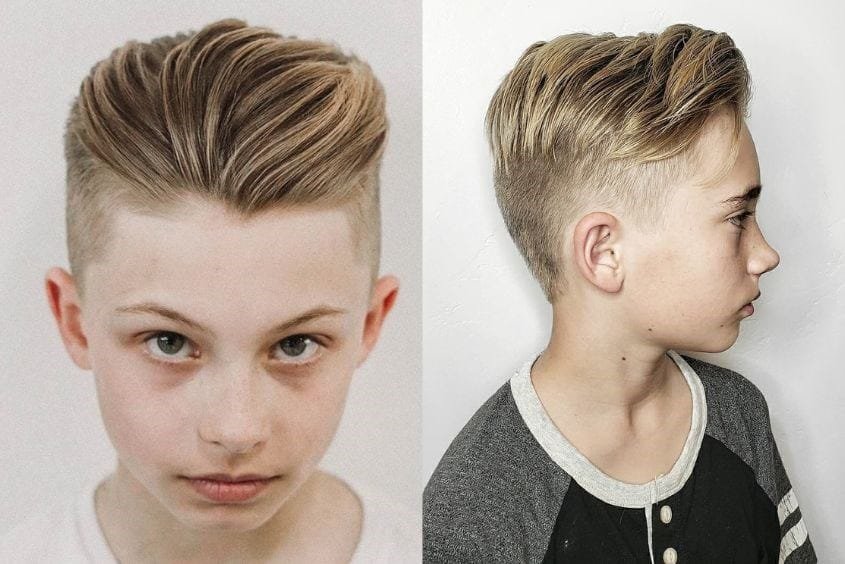 kiểu tóc cho bé trai tuổi teen