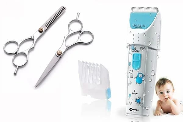 dụng cụ cắt tóc cho bé