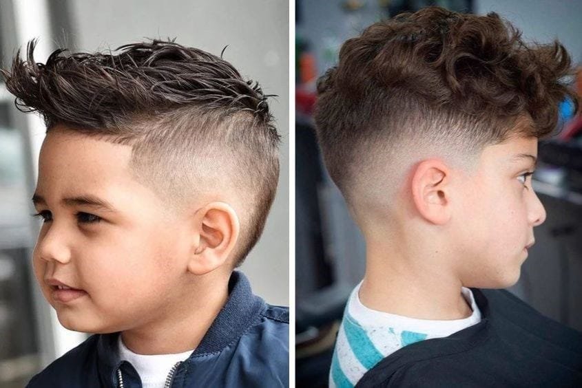kiểu tóc năng động cho bé trai