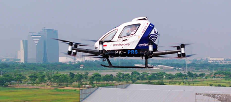 Indonesia thử nghiệm thành công taxi bay chở khách đầu tiên, một thành tựu công nghệ