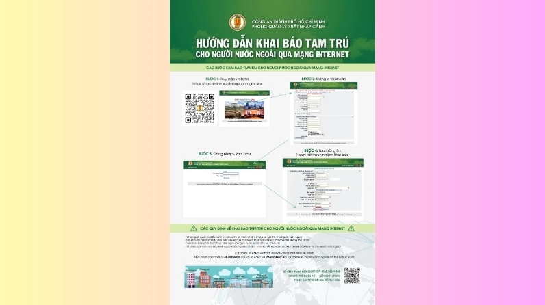 Khai báo tạm trú online cho người thuê nhà là người nước ngoài