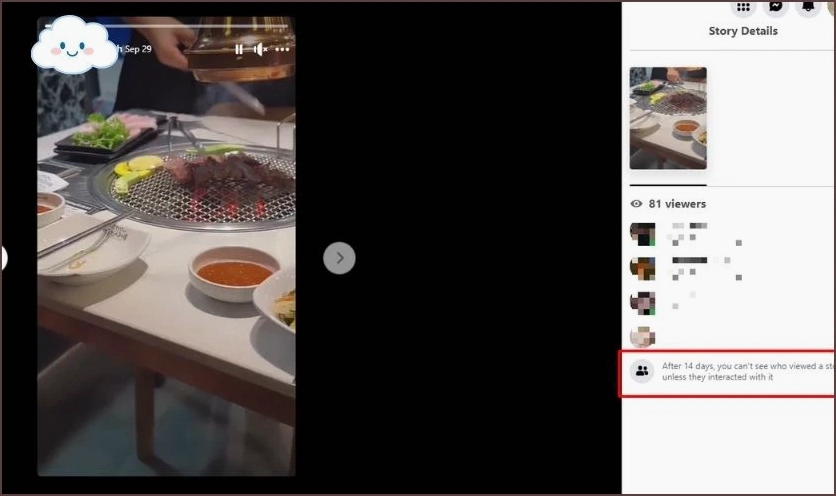 Tại sao không xem được ai đã xem story Facebook của mình?
