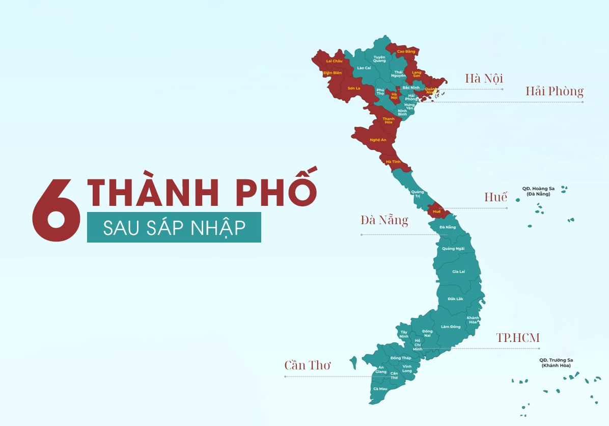 Thành phố Việt Nam sau sáp nhập và quy hoạch mới