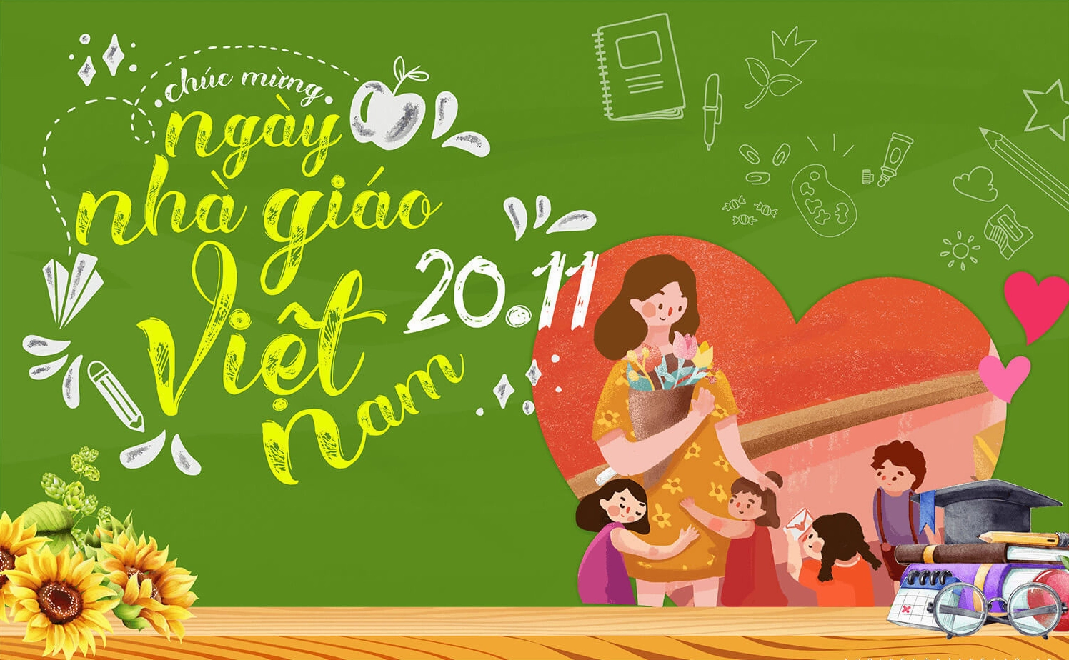 Bài thơ tả về cô giáo ngày 20 tháng 11 hay nhất