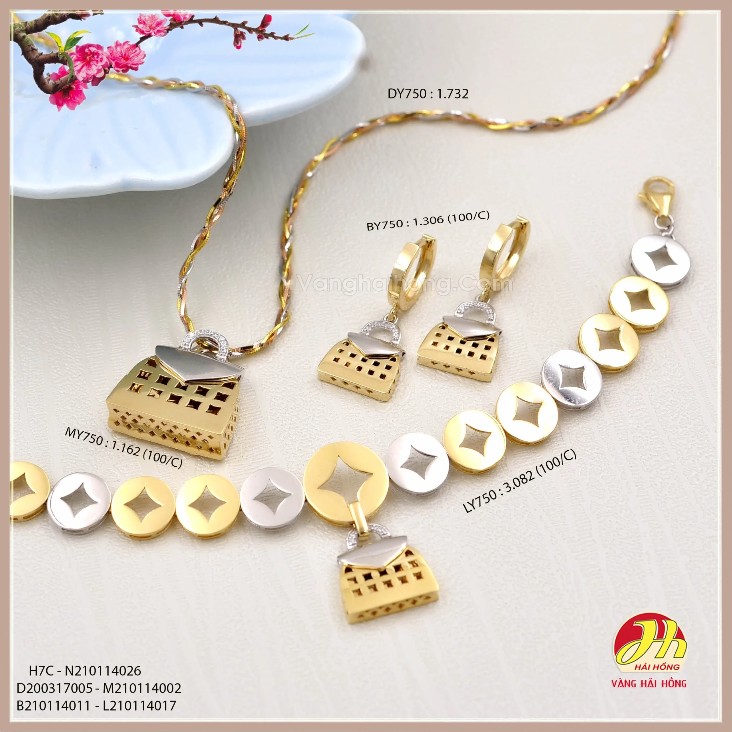 Bộ vàng tây cao cấp 04, mang vẻ đẹp tinh tế