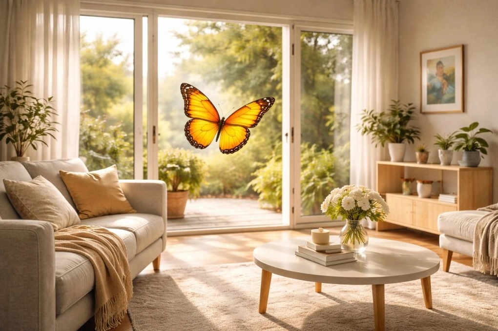 Bướm màu vàng bay vào nhà là một điềm báo may mắn về tình cảm