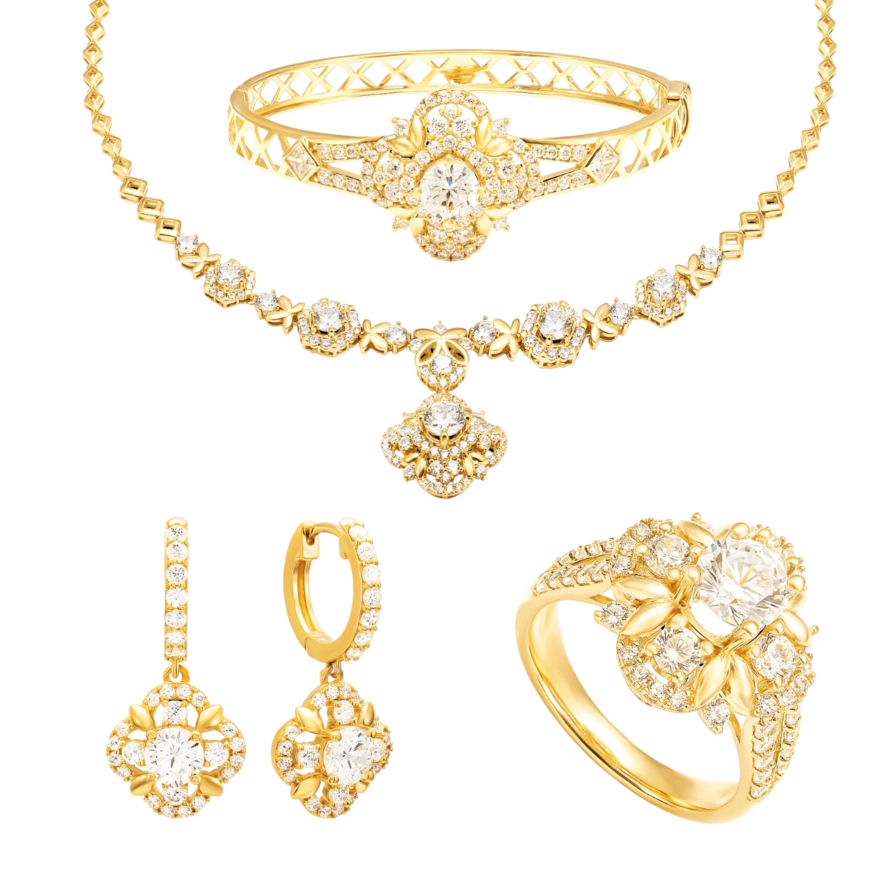 Các mẫu trang sức vàng Tây 610 đa dạng tại Kim Phát