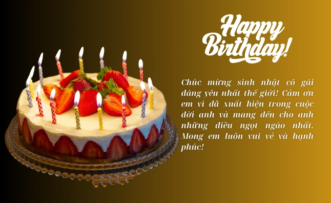 Chuẩn bị lời chúc sinh nhật người yêu đầy lãng mạn