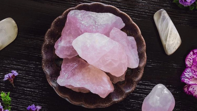 Đá thạch anh hồng nguyên khối