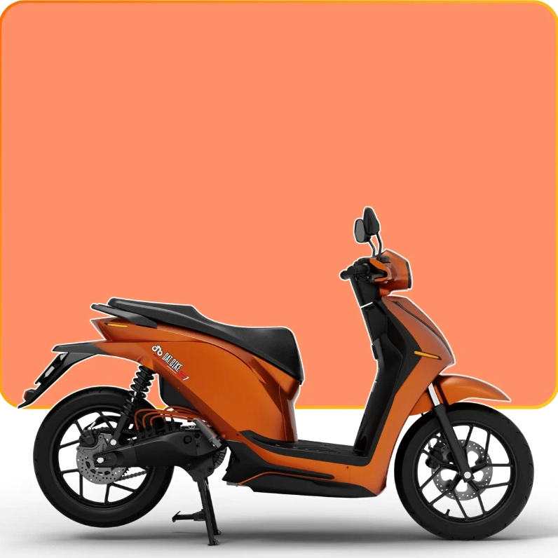 Dat Bike Quantum S1 màu cam mạnh mẽ
