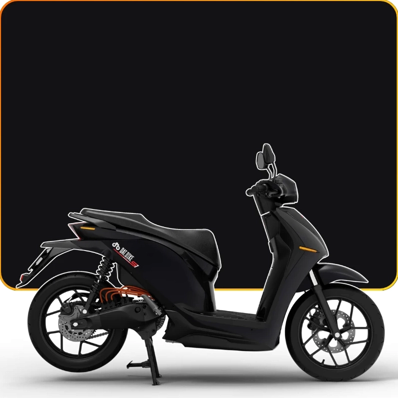 Dat Bike Quantum S1 màu đen mạnh mẽ