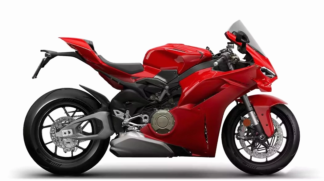 Ducati V4 với màu đỏ đặc trưng.