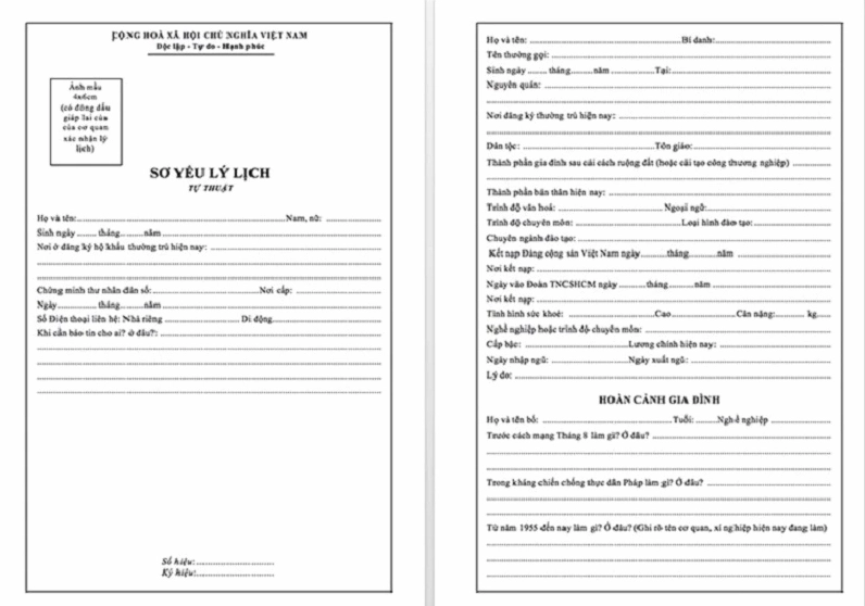 Hướng dẫn cách ghi hồ sơ xin việc chuẩn xác
