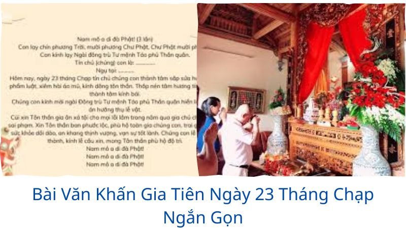 văn khấn gia tiên ngày 23 tháng chạp