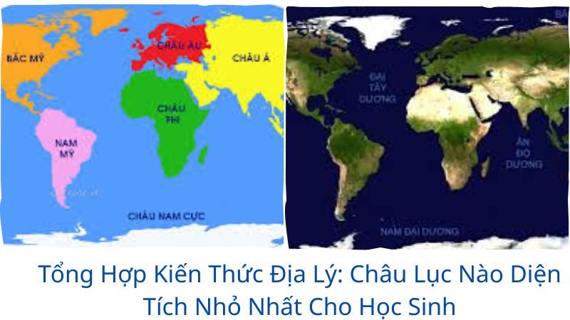 châu lục nào có diện tích nhỏ nhất?