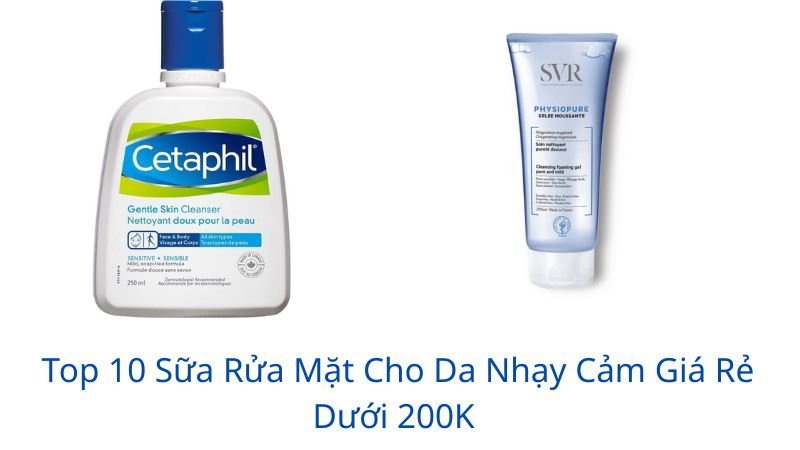 sữa rửa mặt cho da nhạy cảm