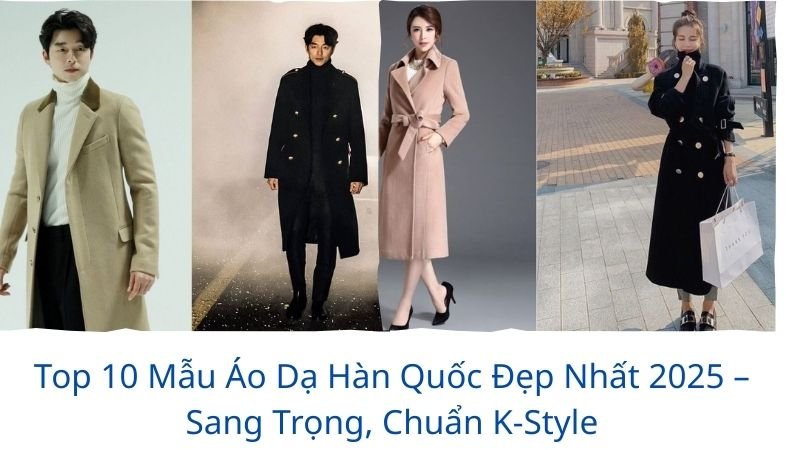 mẫu áo dạ hàn quốc đẹp nhất