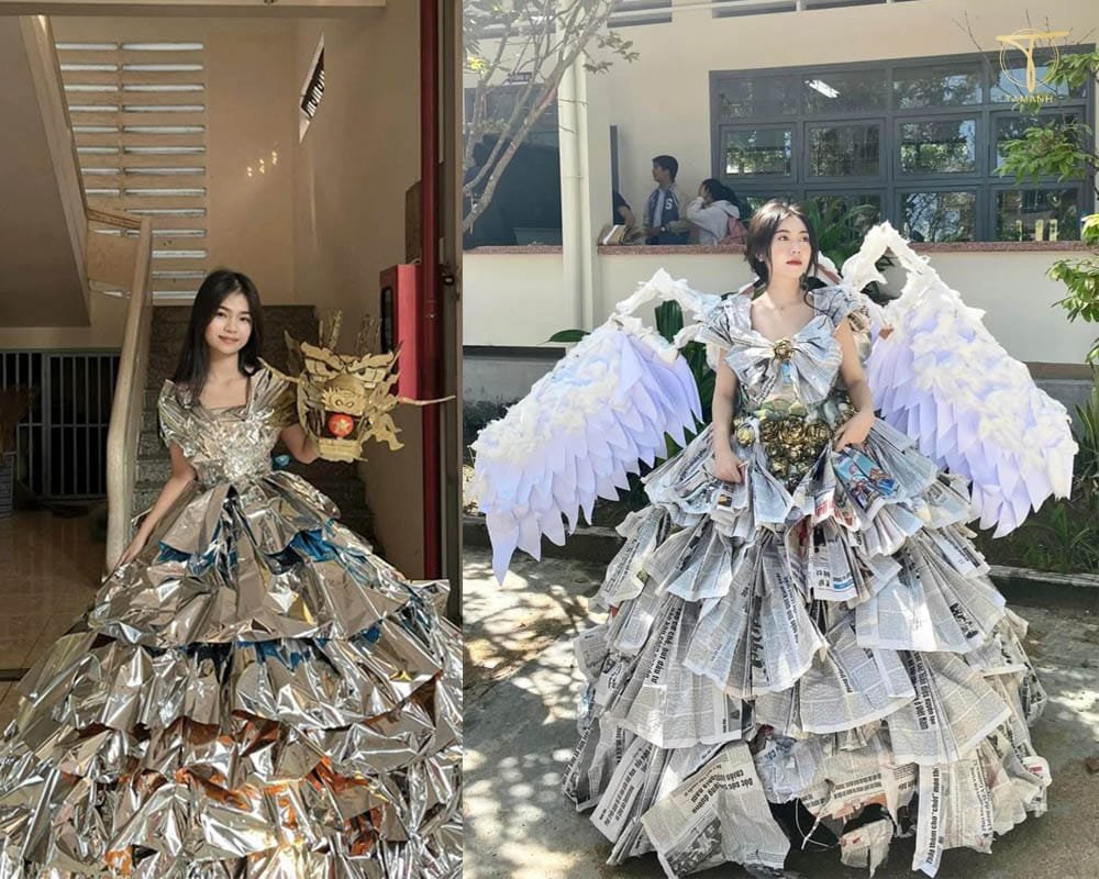 ý tưởng trang phục tái chế