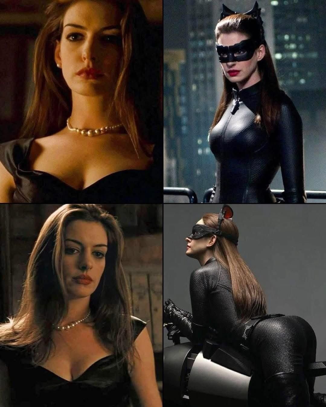 Anne Hathaway với tạo hình Catwoman/Selina Kyle đầy nguy hiểm trong The Dark Knight Rises (2012)
