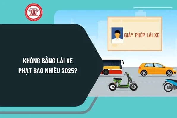 Không bằng lái xe phạt bao nhiêu 2025? Chạy xe máy, xe ô tô không mang bằng lái xe bị phạt bao nhiêu tiền?