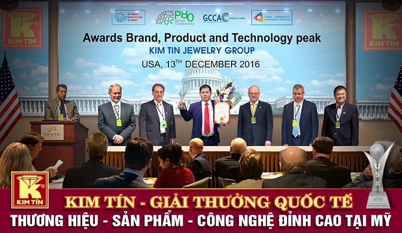 KIM TÍN – GIẢI THƯỞNG QUỐC TẾ THƯƠNG HIỆU – SẢN PHẨM – CÔNG NGHỆ ĐỈNH CAO TẠI MỸ