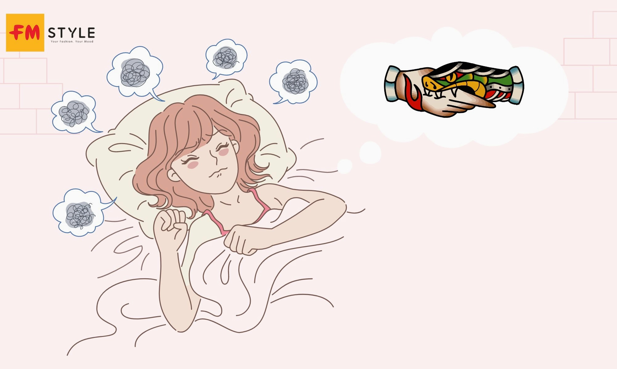 mơ thấy rắn cắn gây lo lắng, sợ hãi