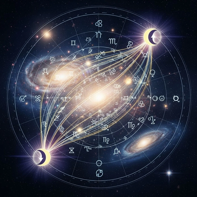 Nghiệp Quả Trong Chiêm Tinh Học: Hành Trình Linh Hồn Qua La Hầu, Kế Đô và Chiron