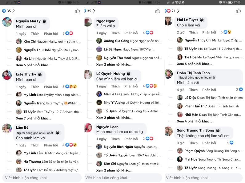 Nhiều người bị lừa đảo khi tìm việc cắt chỉ