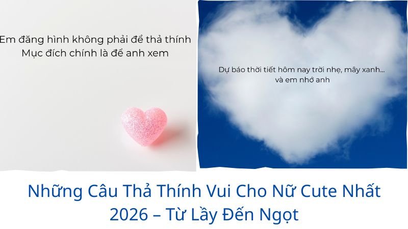 những câu thả thính vui cho nữ