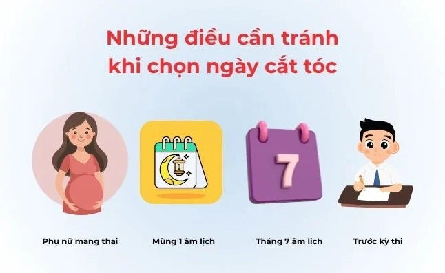 Những điều cần tránh khi chọn ngày cắt tóc