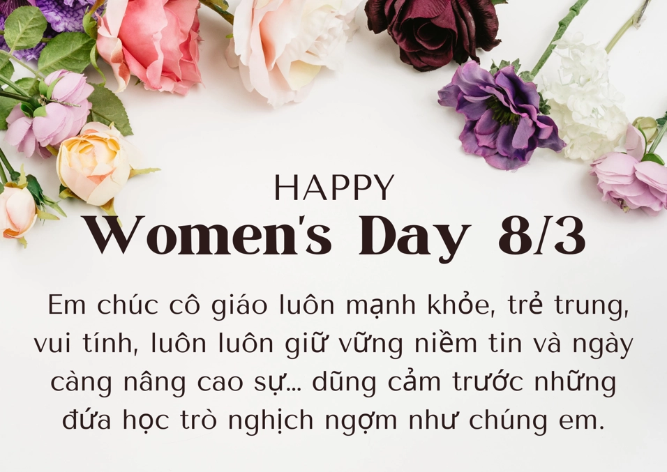 Những lời chúc 8/3 ý nghĩa, ngắn gọn dễ dàng áp dụng cho đồng nghiệp