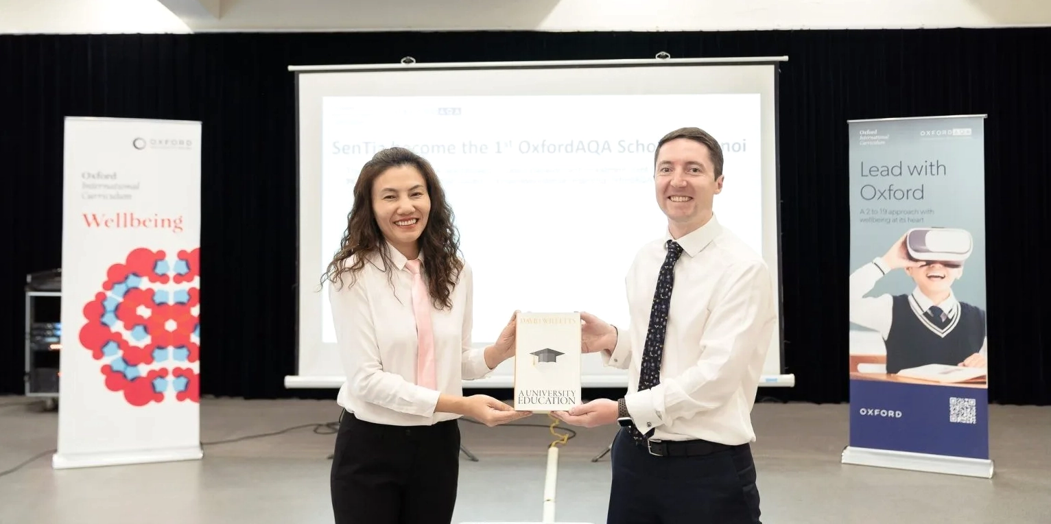 SenTia School là trung tâm khảo thí OxfordAQA đầu tiên tại miền Bắc