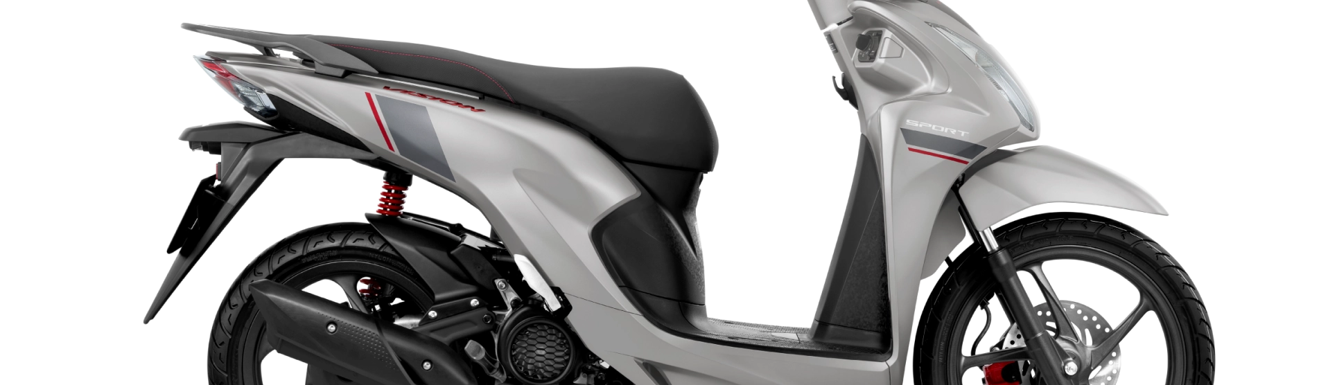 Thiết kế Honda Vision 2026 phiên bản Thể thao Bạc Đen