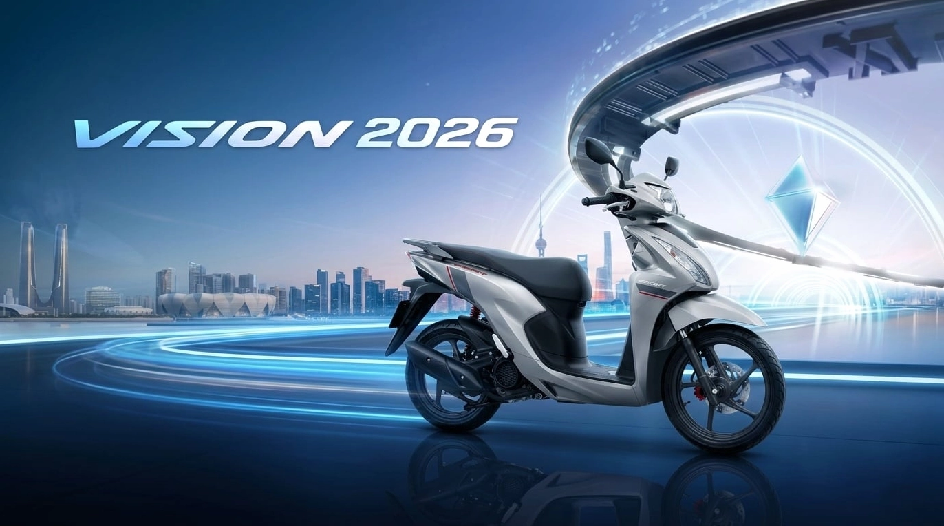 Thông tin giá xe Honda Vision 2026 hôm nay và đánh giá các bản đáng mua nhất trên thị trường