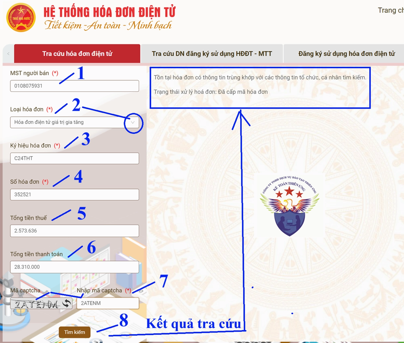 Tra cứu hóa đơn điện tử