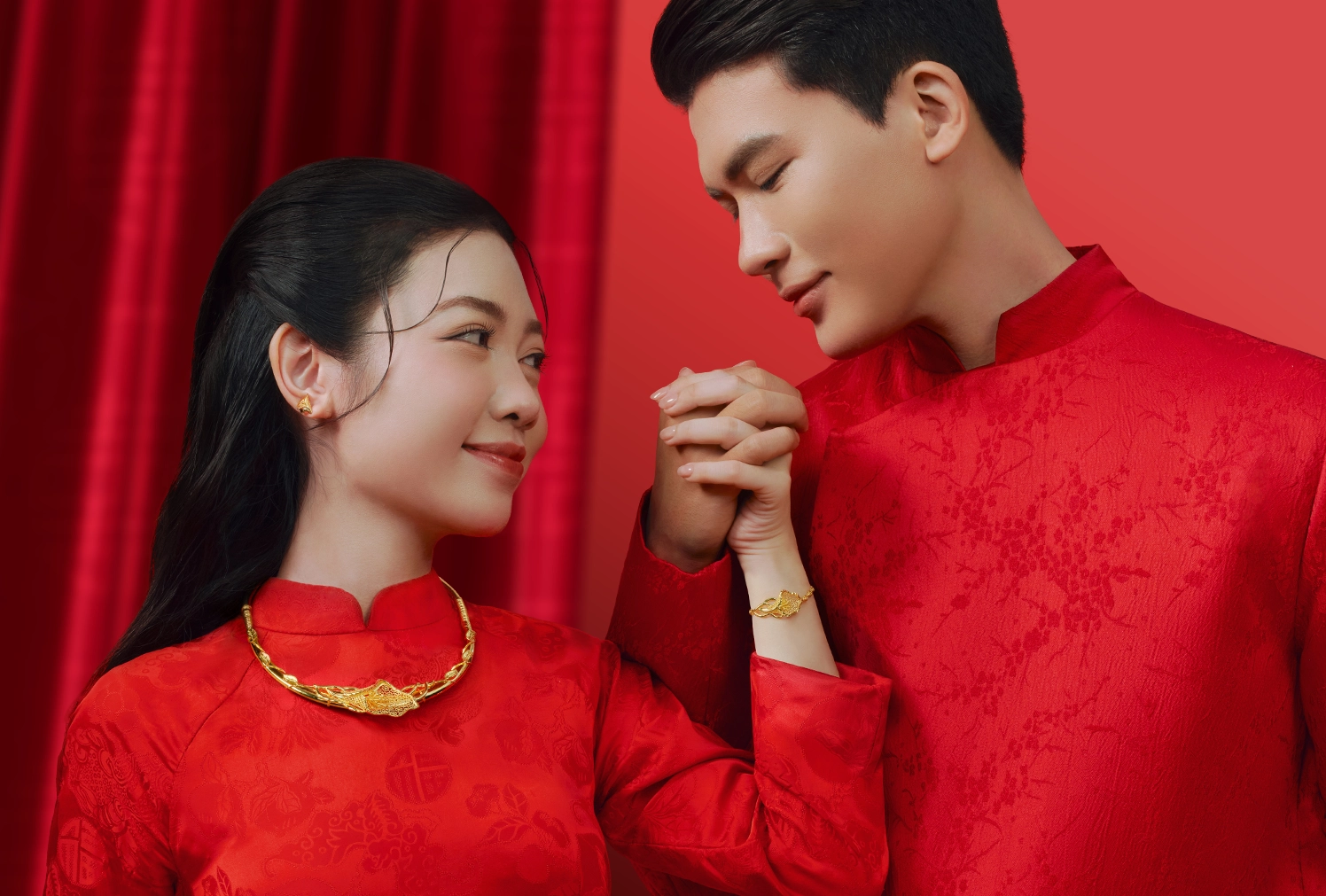 Trang sức vàng cưới tinh xảo