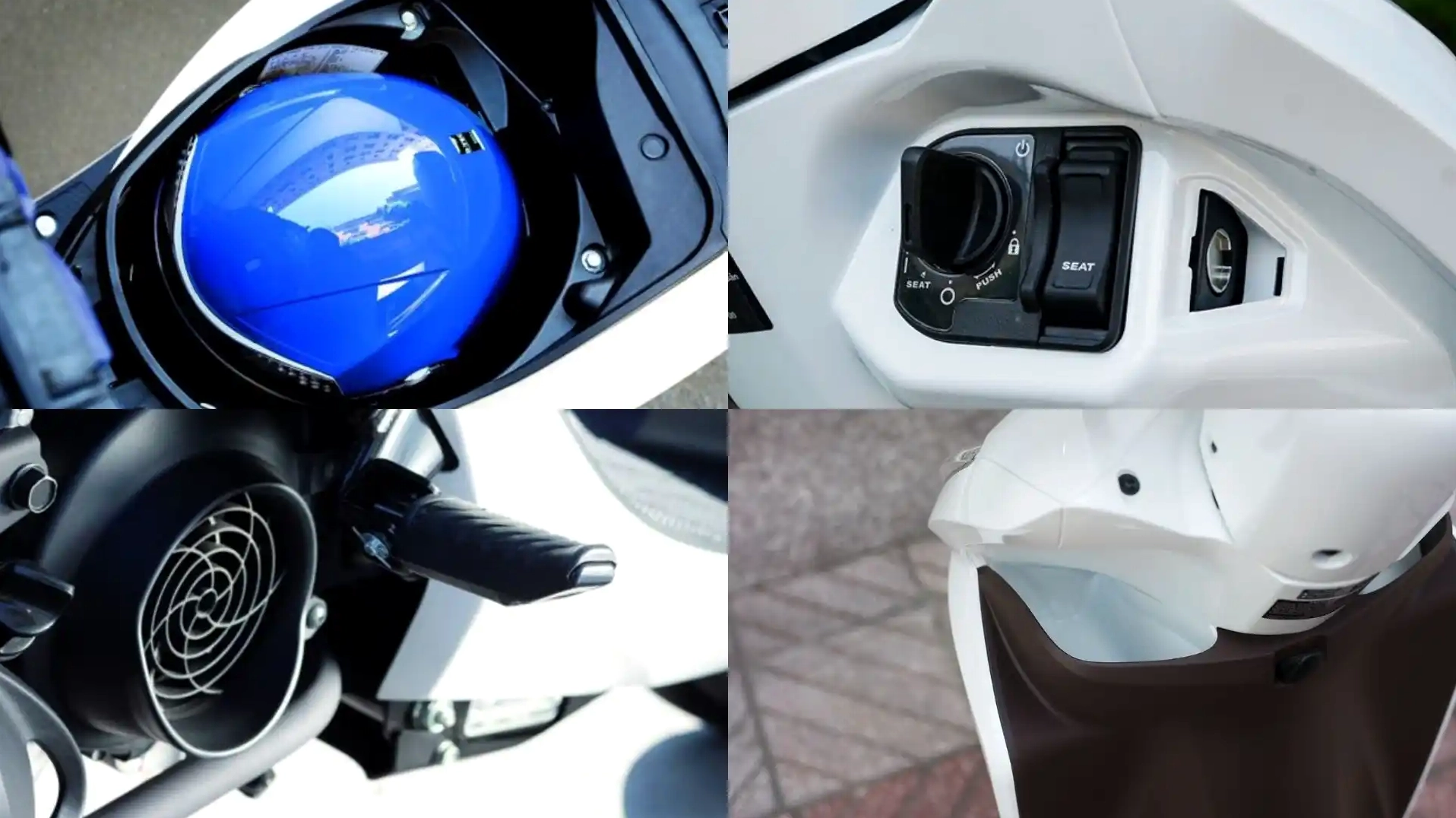 Vision 50cc được trang bị đầy đủ tiện ích thoải mái với nhu cầu sử dụng