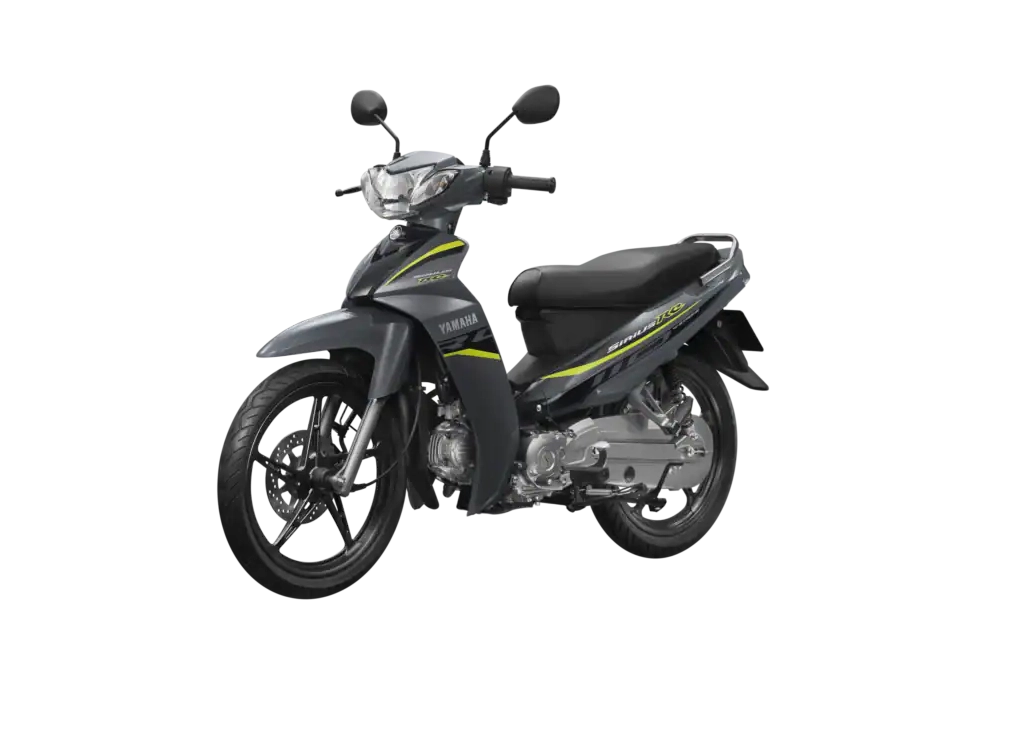 Yamaha Sirius 110 phiên bản vành đúc màu xám vàng neon bóng