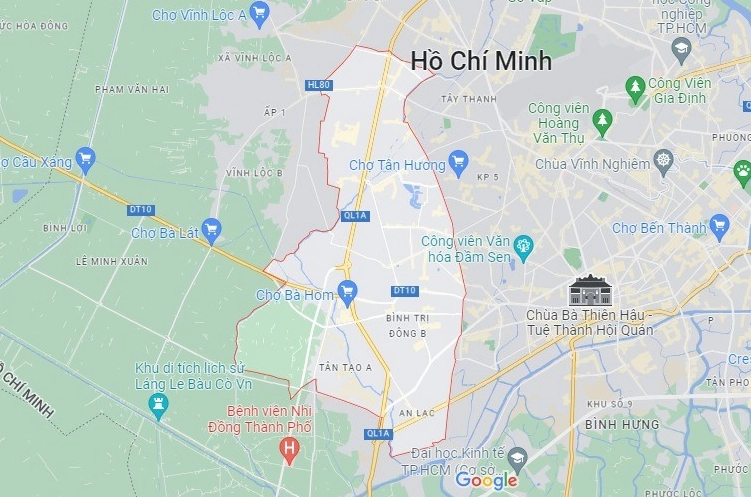 Đặc điểm Quận Bình Tân