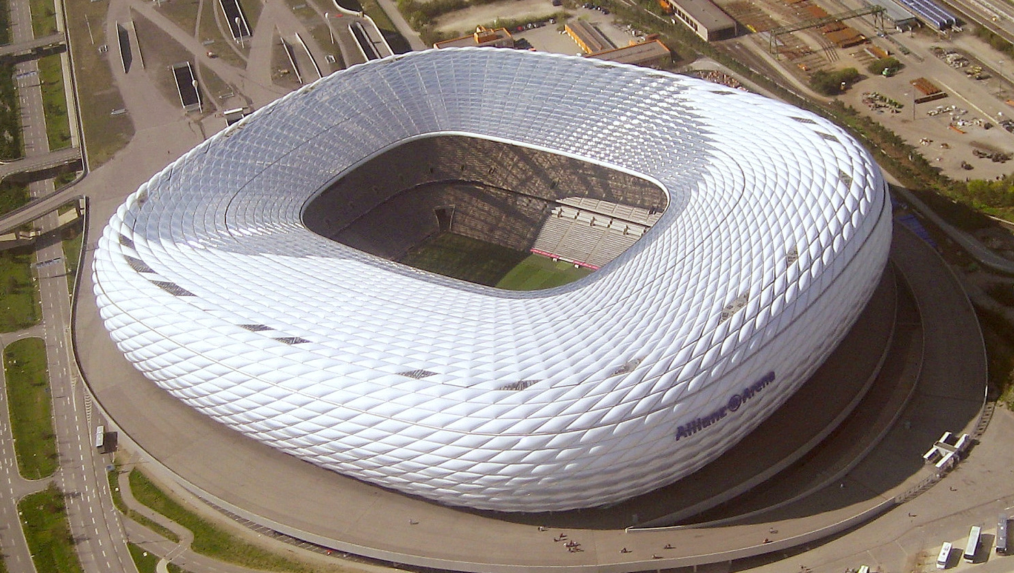Allianz Arena nhìn từ trên cao